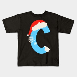 Christmas Letra C Kids T-Shirt